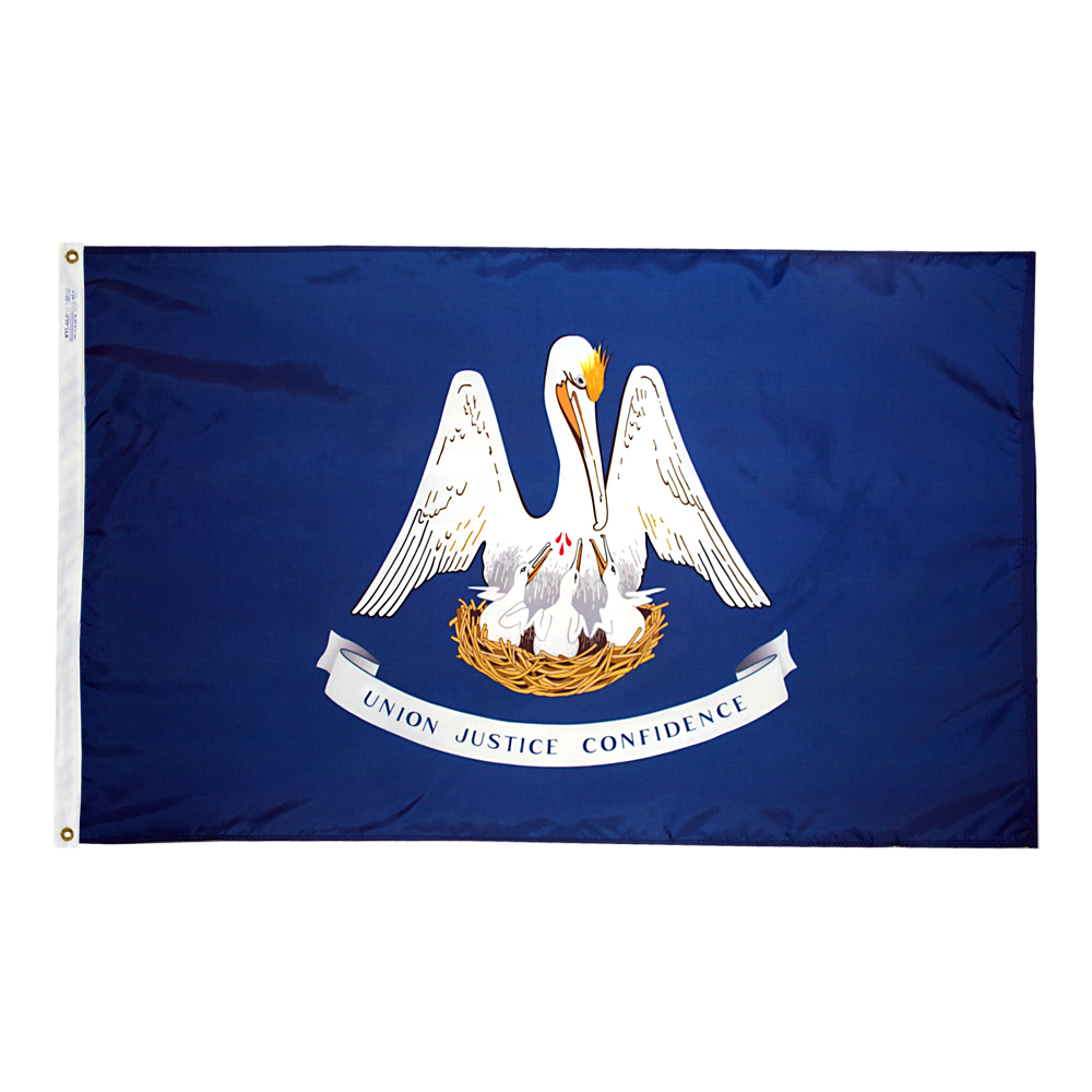 Nylon Louisiana Flag