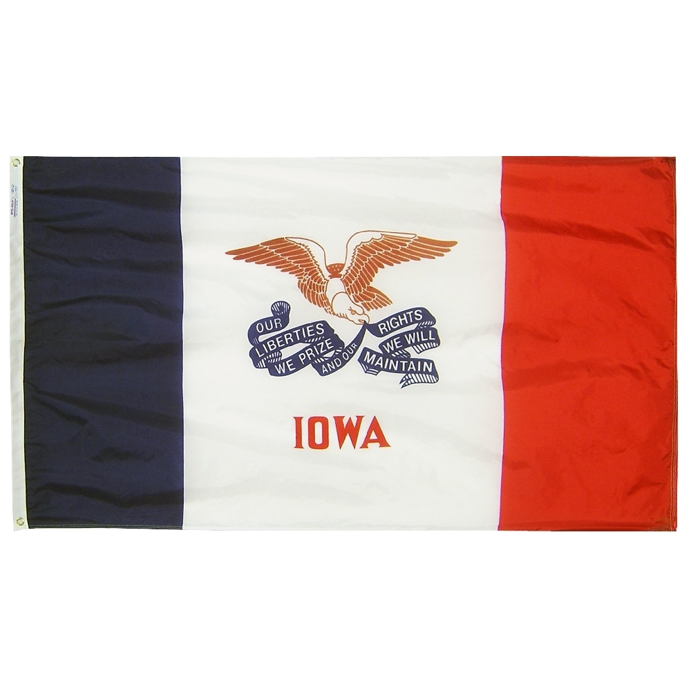 Nylon Iowa Flag