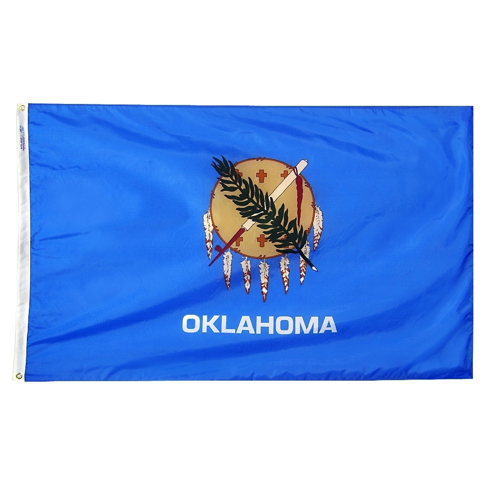 Nylon Oklahoma Flag