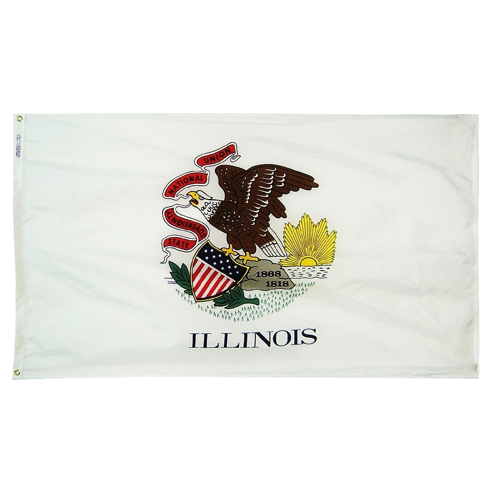 Nylon Illinois Flag