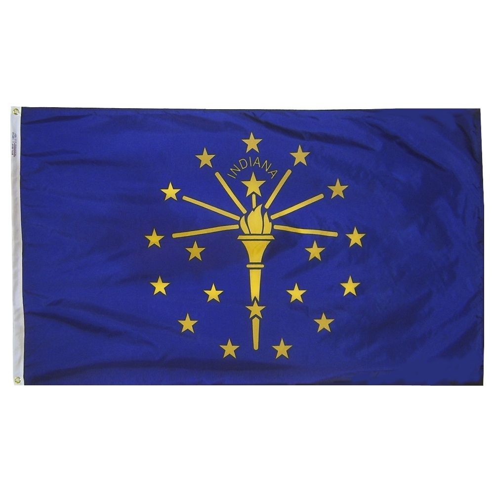 Nylon Indiana Flag
