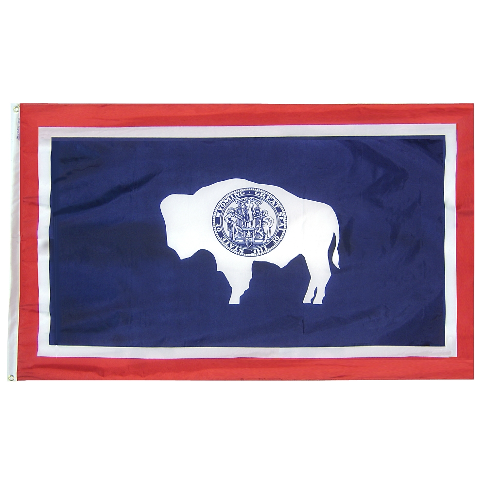 Nylon Wyoming Flag