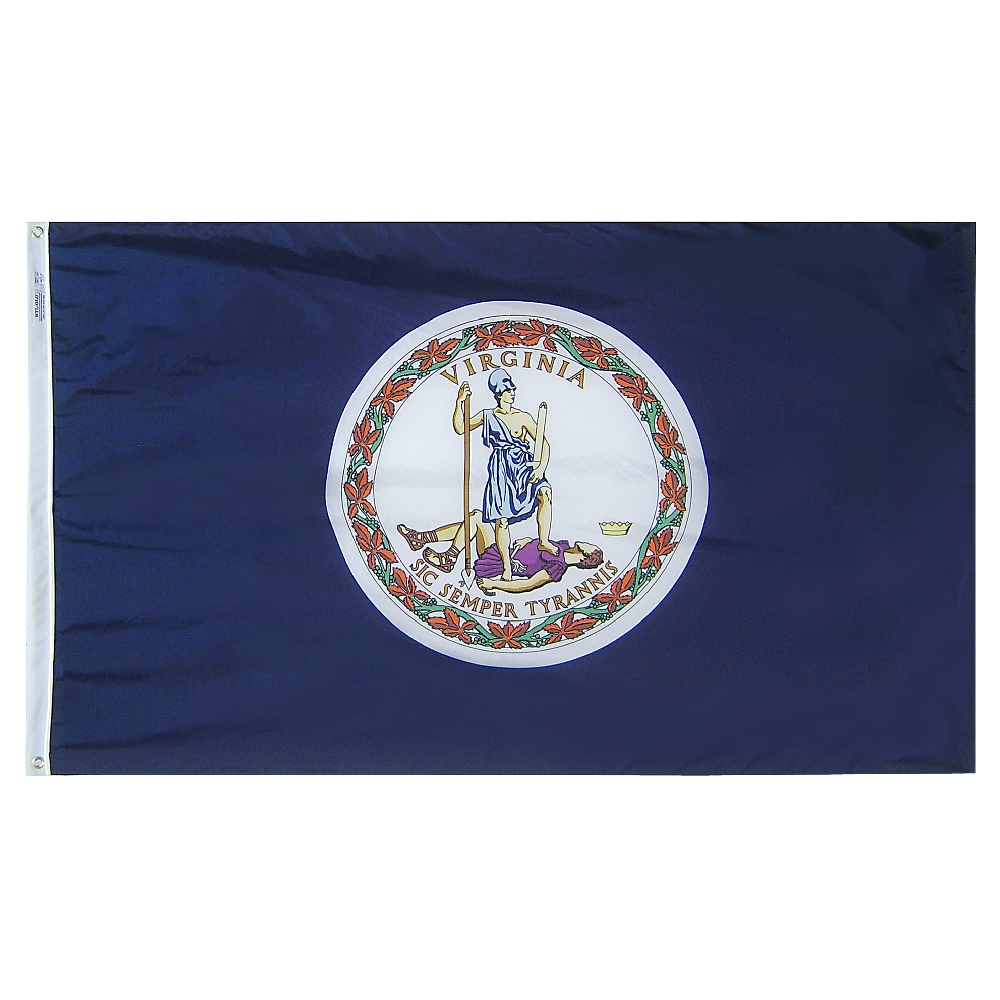 Nylon Virginia Flag
