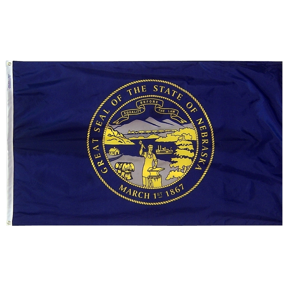 Nylon Nebraska Flag