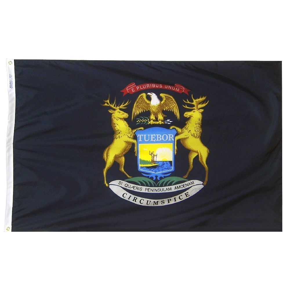 Nylon Michigan Flag