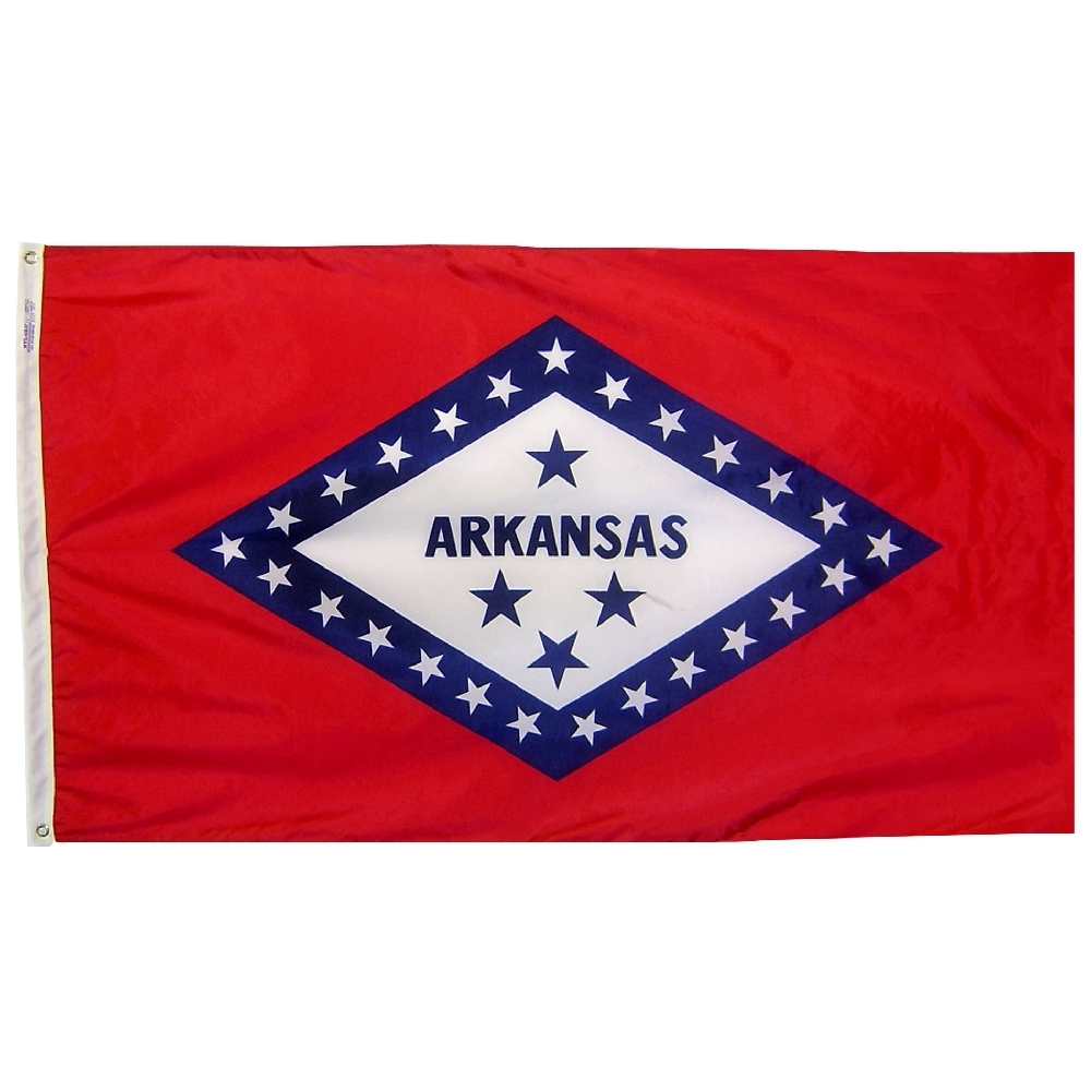 Nylon Arkansas Flag