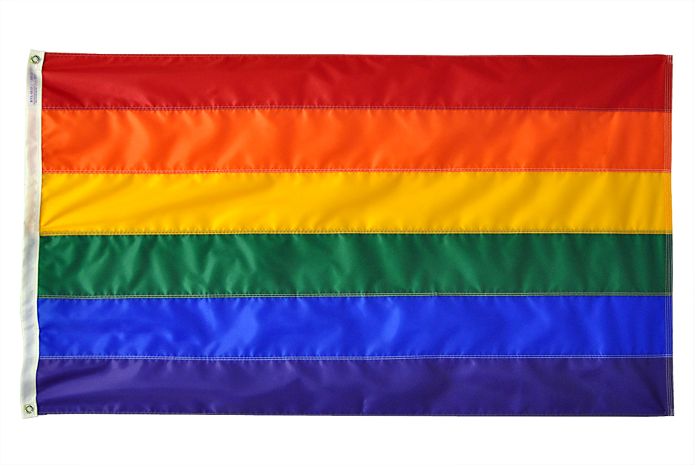  2 ft. X 3 ft. Nyl-Glo Rainbow Flag