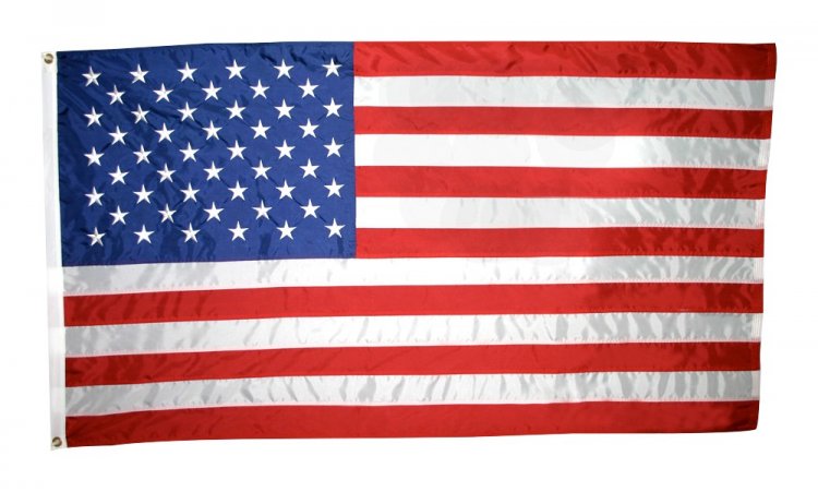 2 FT. X 3 FT. U.S. FLAG WITH EMBROIDERED STARS