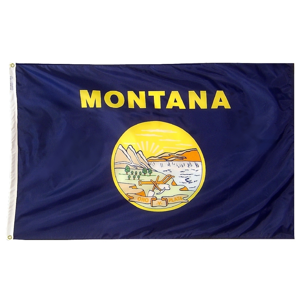 Nylon Montana Flag