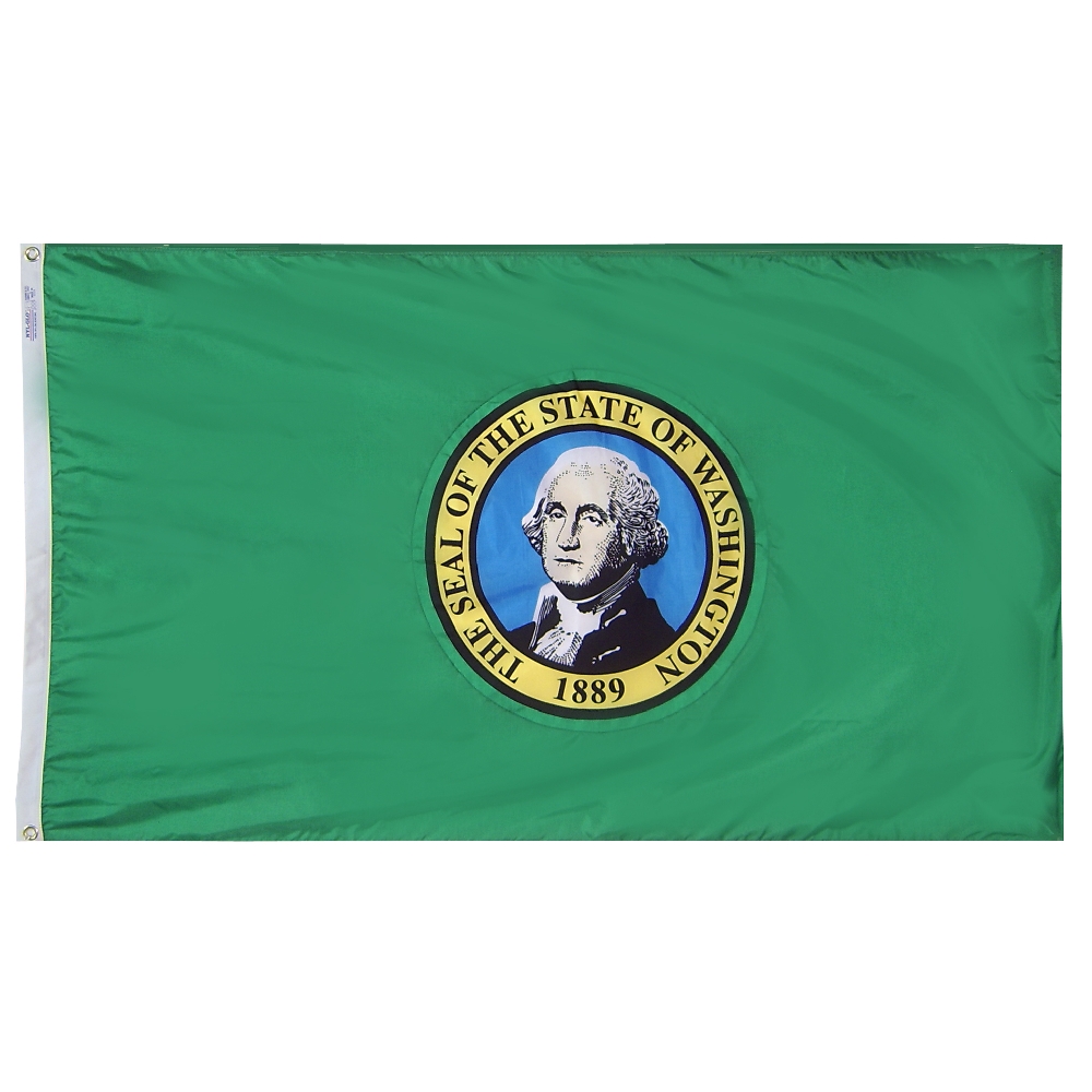 Nylon Washington Flag