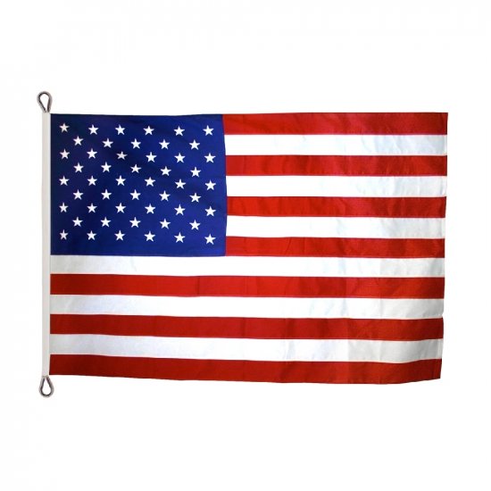 NYLON U.S. FLAG WITH EMBROIDERED STARS