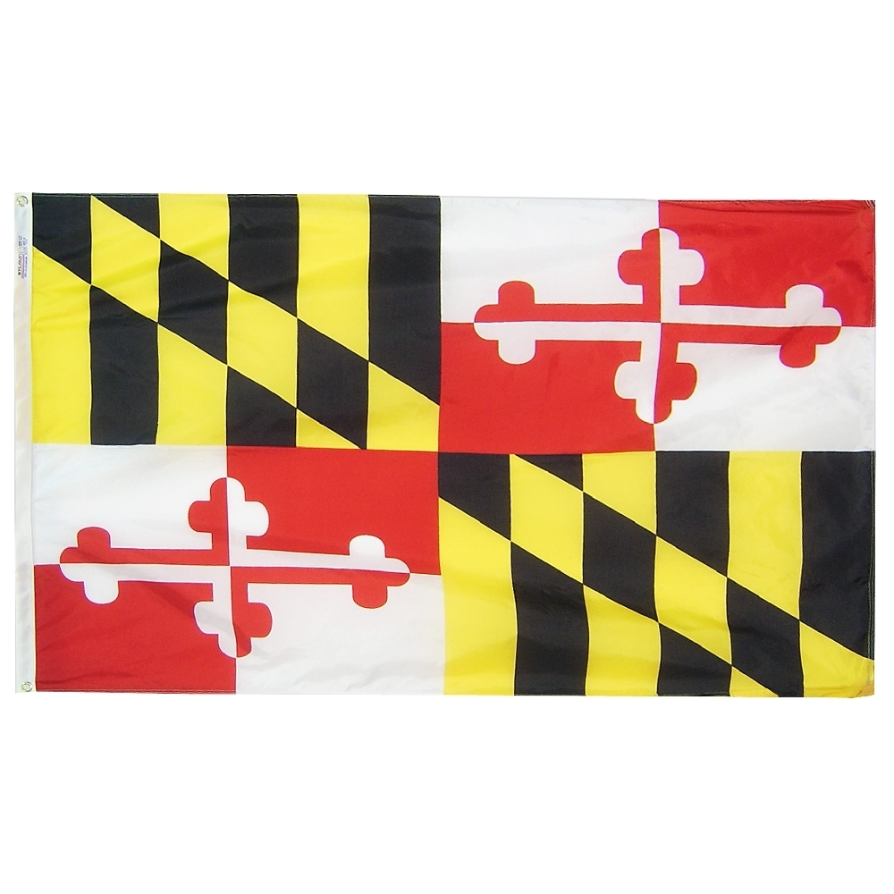 Nylon Maryland Flag